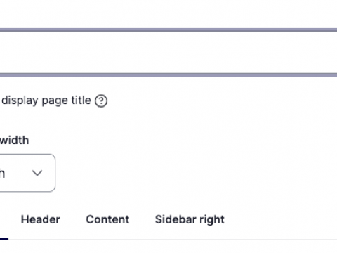 Stillingar á venjulegri síðu á vef HÍ